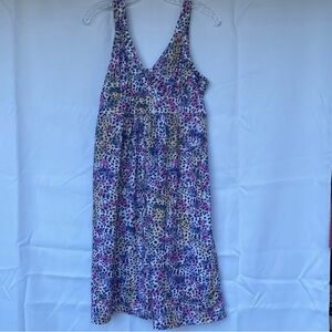 Faded Glory Y2K Retro Leopard Slip Dress Vintage 2000’s Womens XL 16/18